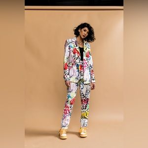 Dressed in Lala Bo$$y Blazer + Trouser Set in Medium